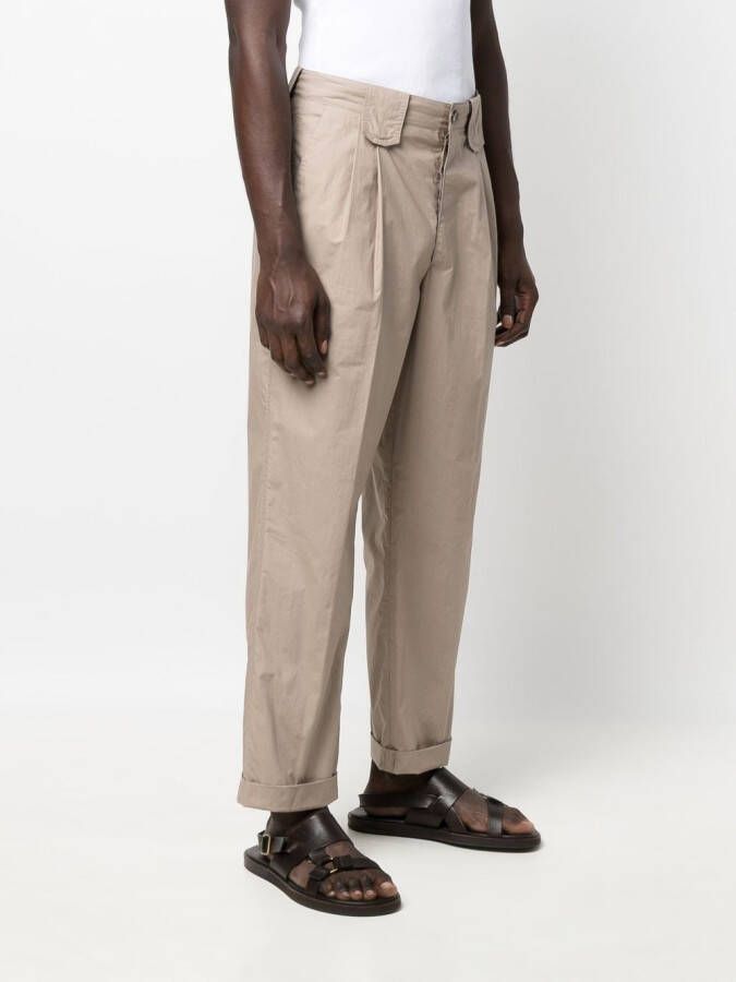 Nanushka High waist broek Beige