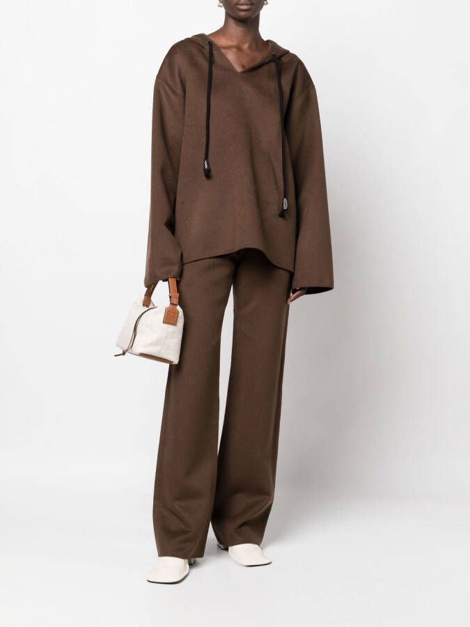 Nanushka Bya high waist straight broek Bruin