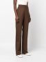 Nanushka Bya high waist straight broek Bruin - Thumbnail 3