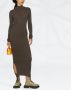 Nanushka Midi-jurk met col Groen - Thumbnail 2