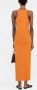Nanushka Mouwloze midi-jurk Oranje - Thumbnail 3