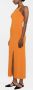 Nanushka Mouwloze midi-jurk Oranje - Thumbnail 4