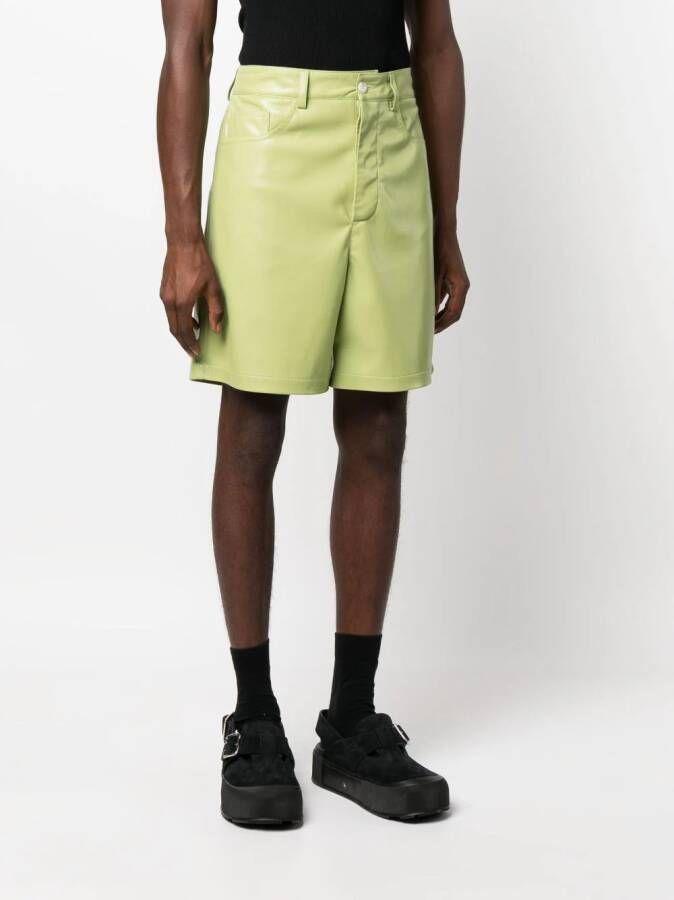 Nanushka Novan knielange shorts Groen