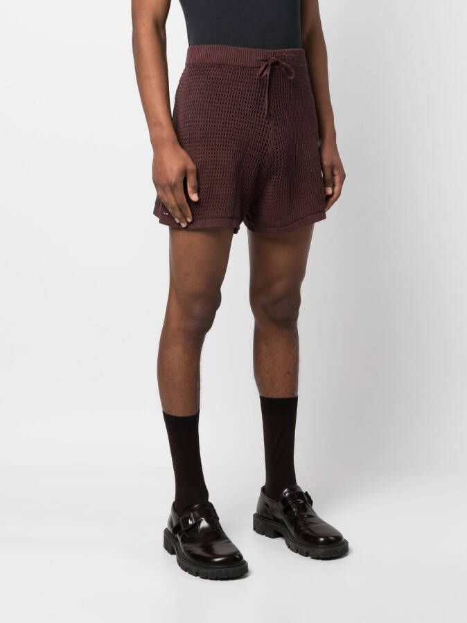 Nanushka Shorts met trekkoord Bruin