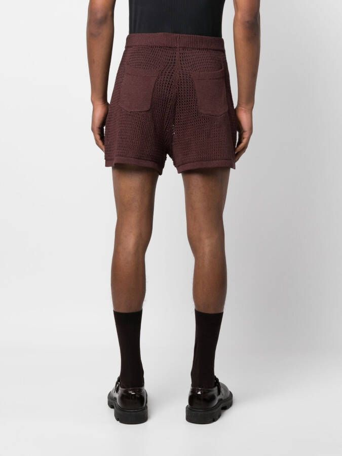 Nanushka Shorts met trekkoord Bruin
