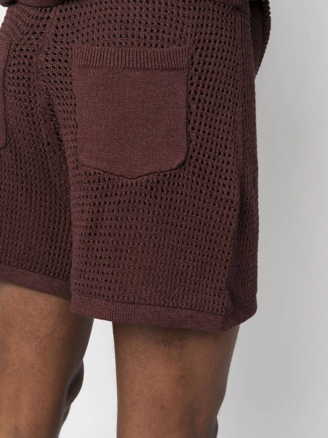 Nanushka Shorts met trekkoord Bruin