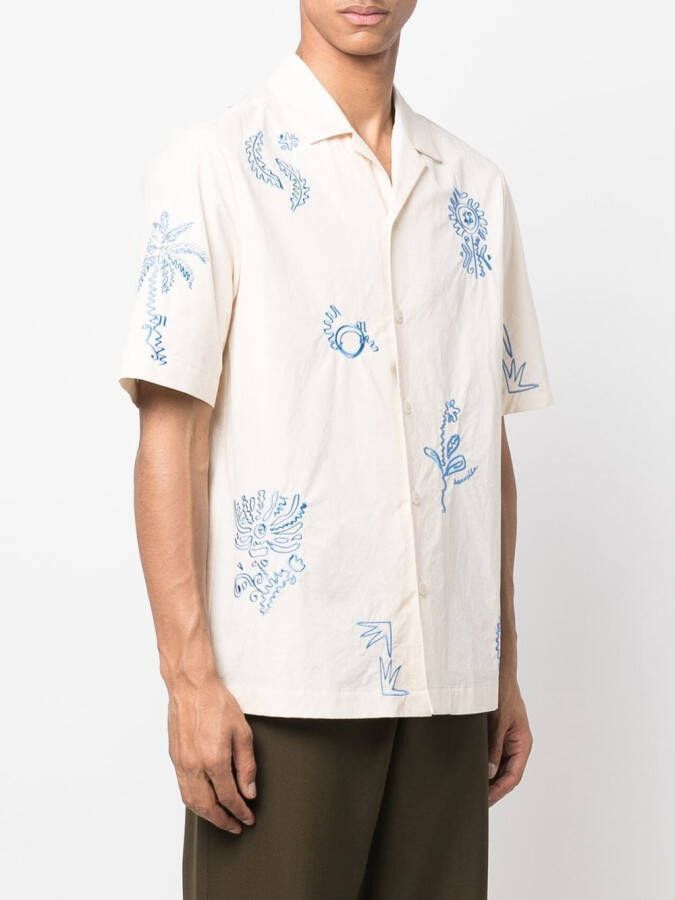 Nanushka Overhemd met borduurwerk Beige