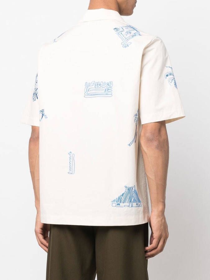 Nanushka Overhemd met borduurwerk Beige