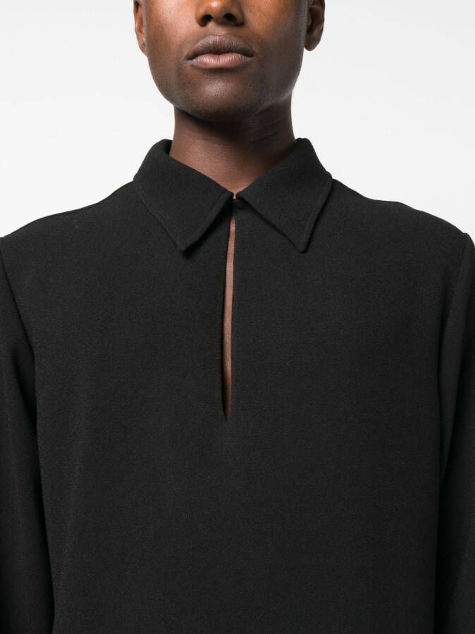 Nanushka Overhemd met keyhole hals Zwart