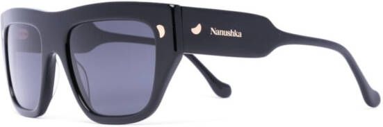 Nanushka Zonnebril met getinte glazen Zwart