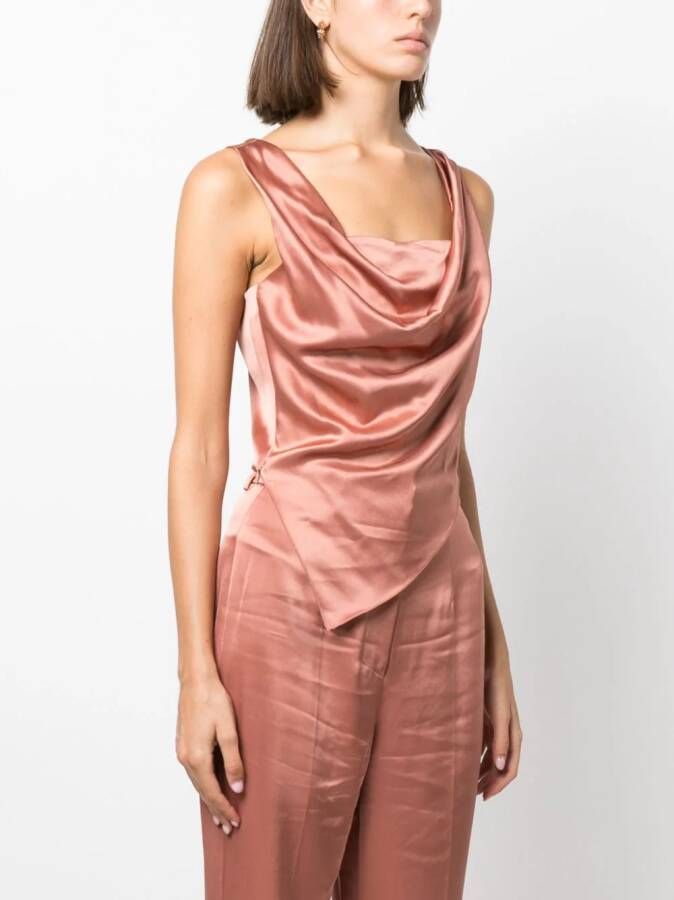 Nanushka Satijnen top Roze