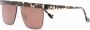 Nanushka Rigel zonnebril met vierkant montuur Bruin - Thumbnail 2