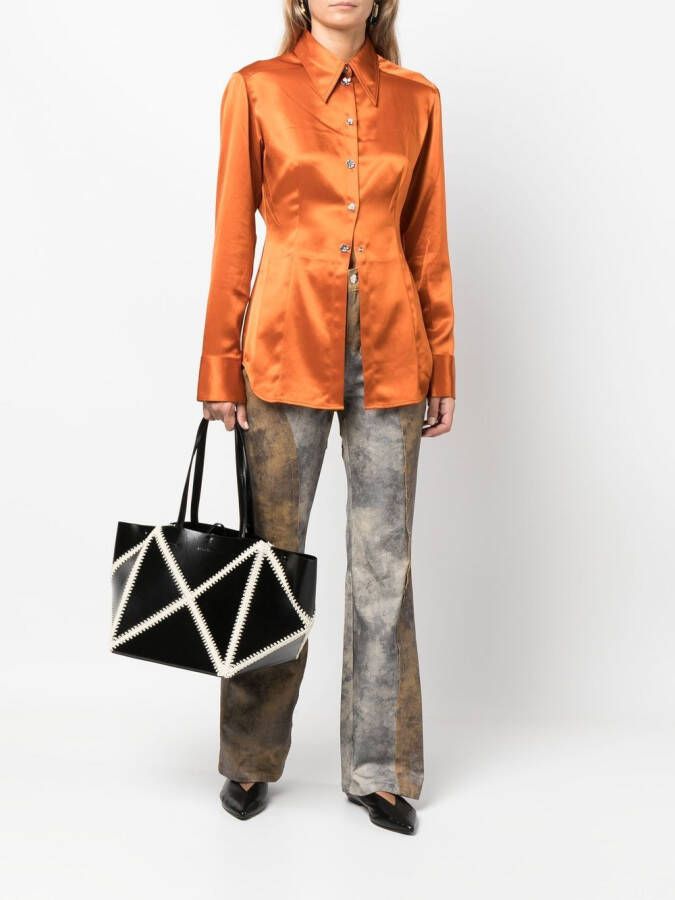 Nanushka Shopper met detail Zwart