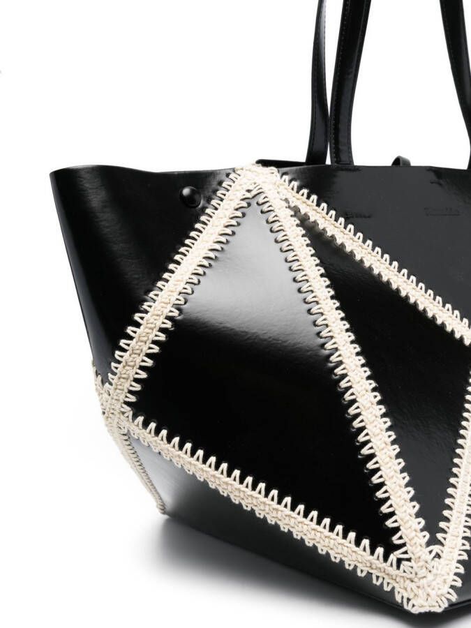 Nanushka Shopper met detail Zwart