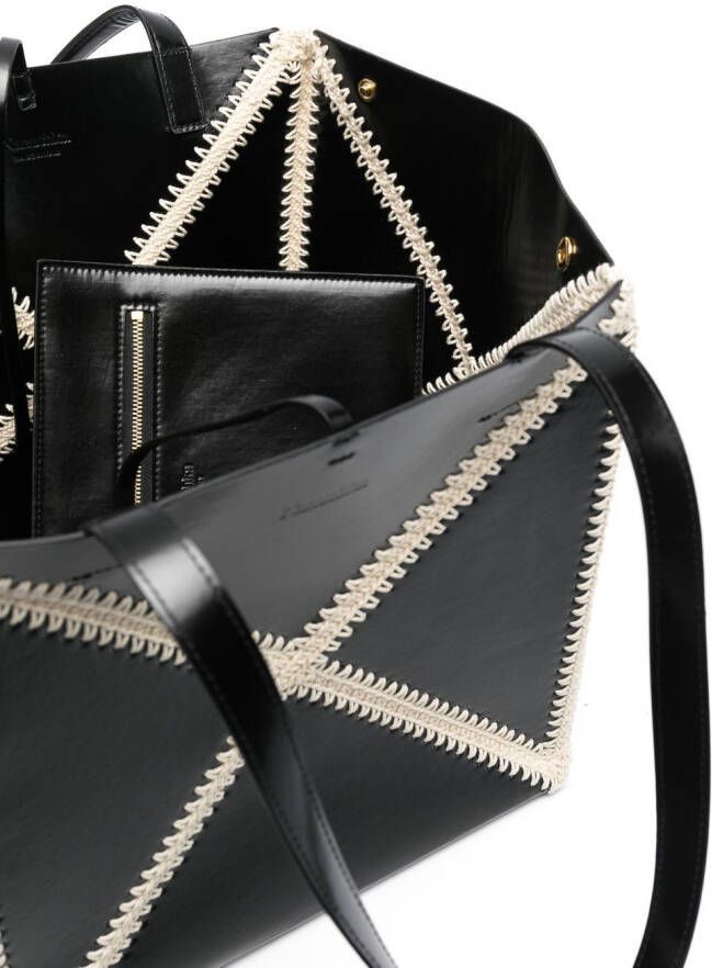 Nanushka Shopper met detail Zwart