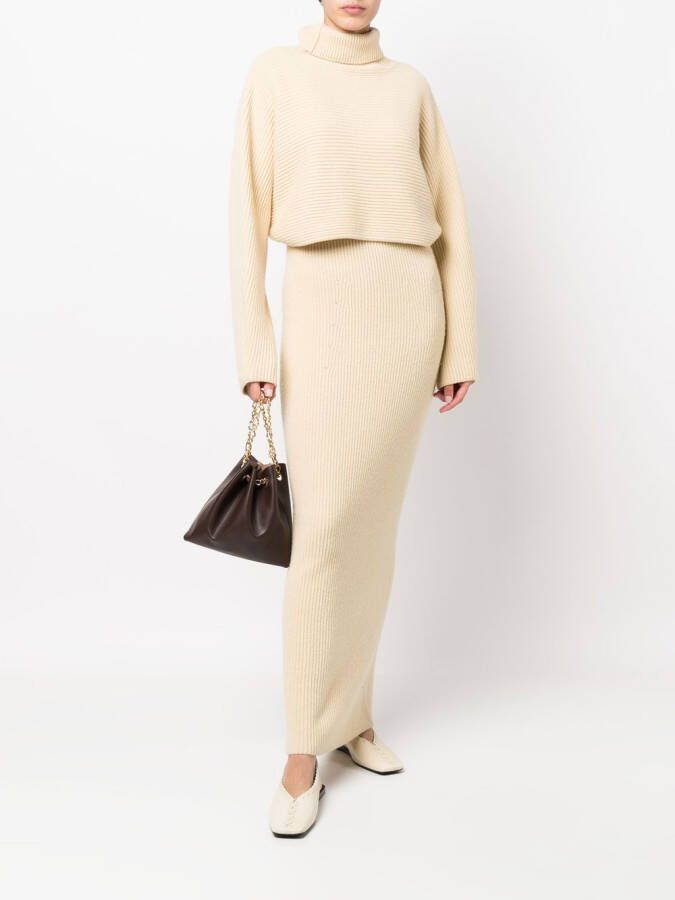 Nanushka Shopper met kettinghengsel Bruin