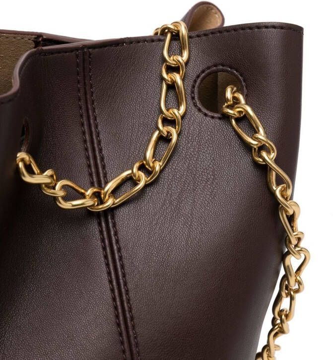 Nanushka Shopper met kettinghengsel Bruin