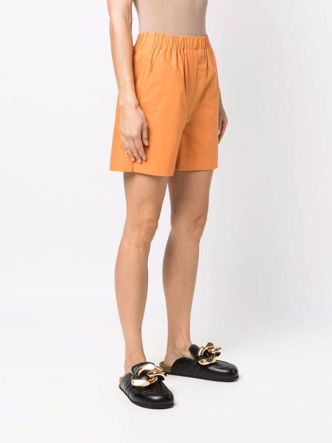 Nanushka Shorts met elastische taille Oranje