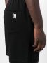Nanushka Shorts met geborduurd logo Zwart - Thumbnail 4