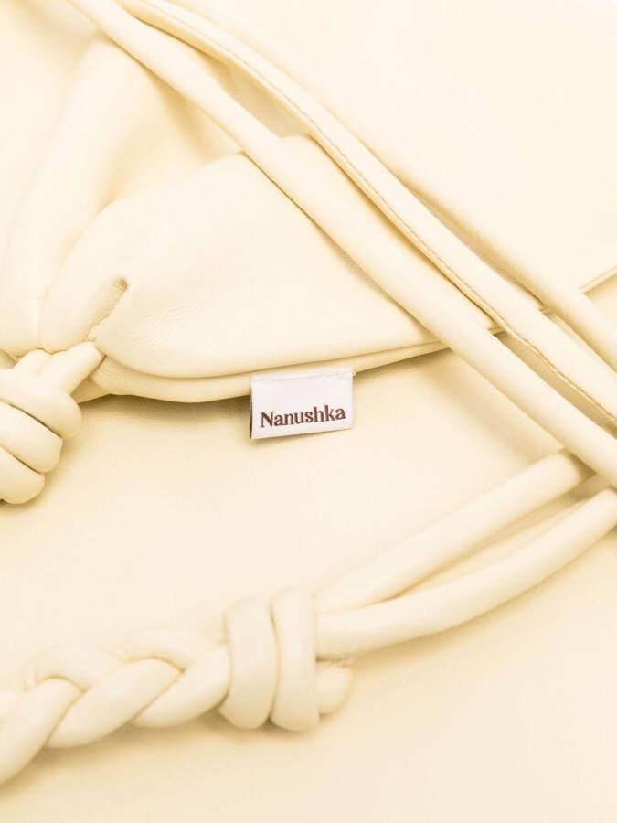 Nanushka Sjaal met geometrisch detail Geel