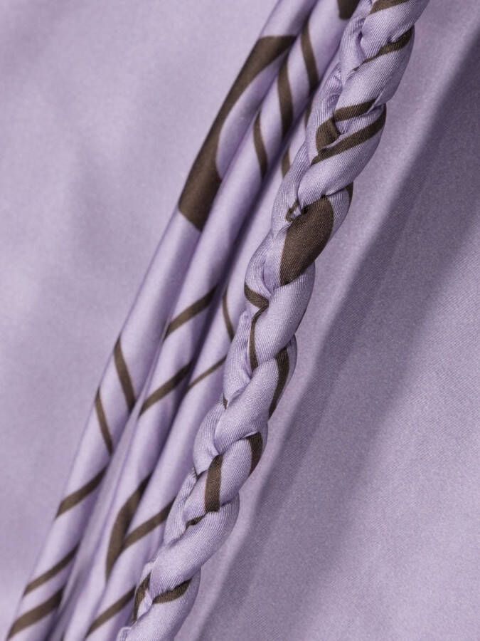 Nanushka Sjaal met geometrisch detail Paars