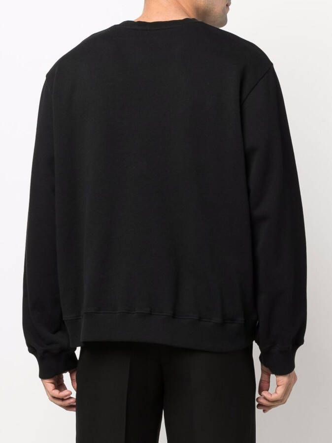 Nanushka Sweater met geborduurd logo Zwart