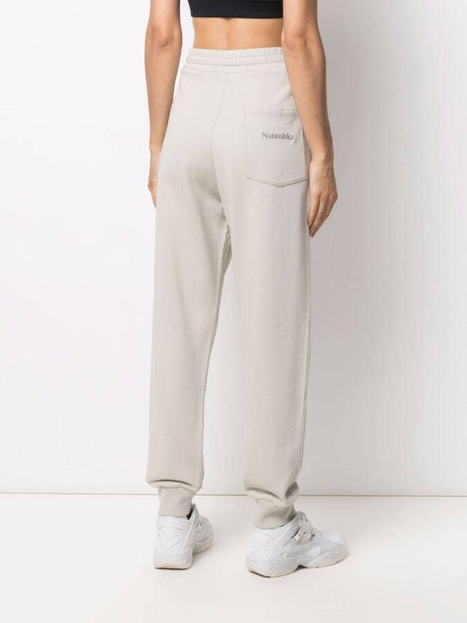 Nanushka Trainingsbroek met geborduurd logo Grijs