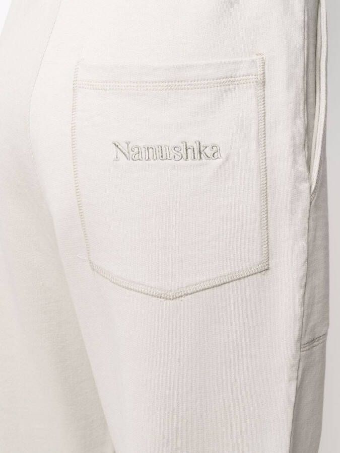 Nanushka Trainingsbroek met geborduurd logo Grijs