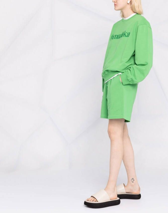 Nanushka Trainingsshorts met trekkoord Groen