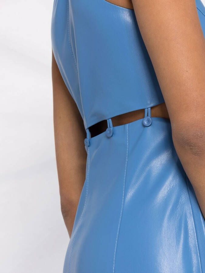 Nanushka Uitgesneden mini-jurk Blauw