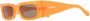 Nanushka Zonnebril met rechthoekig montuur Oranje - Thumbnail 2