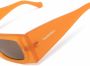 Nanushka Zonnebril met rechthoekig montuur Oranje - Thumbnail 3