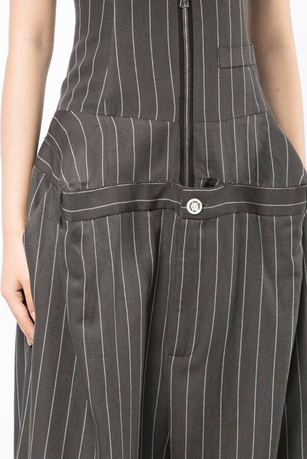 Natasha Zinko Broek met krijtstreep Grijs