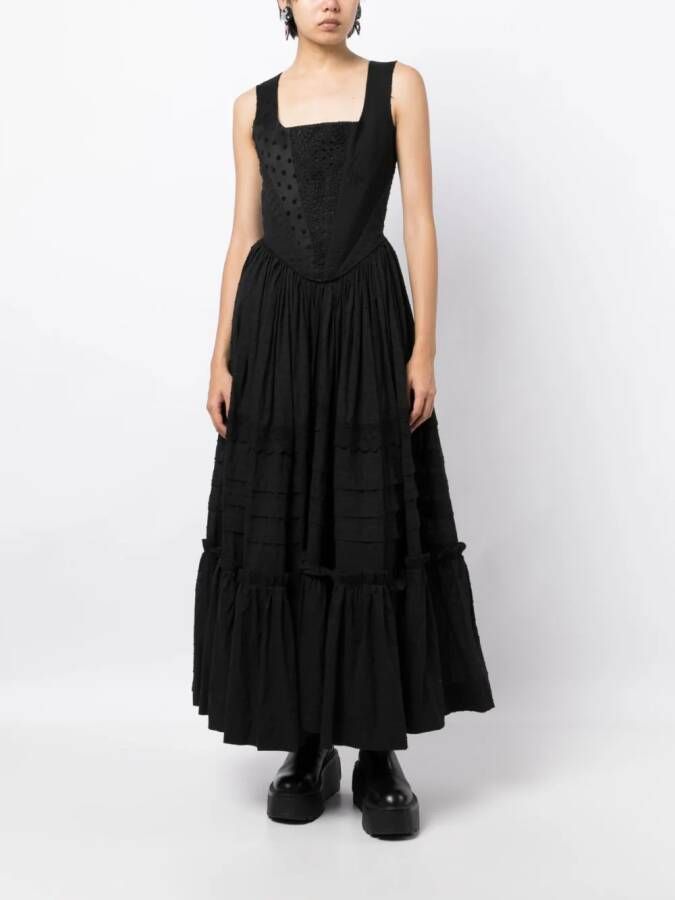 Natasha Zinko Midi-jurk met vlakken Zwart