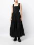 Natasha Zinko Midi-jurk met vlakken Zwart - Thumbnail 2
