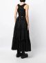 Natasha Zinko Midi-jurk met vlakken Zwart - Thumbnail 4