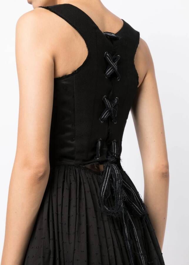 Natasha Zinko Midi-jurk met vlakken Zwart
