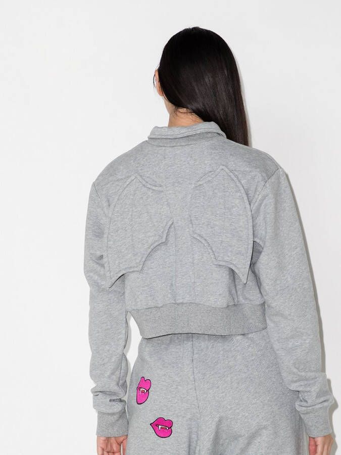 Natasha Zinko Cropped sweater Grijs