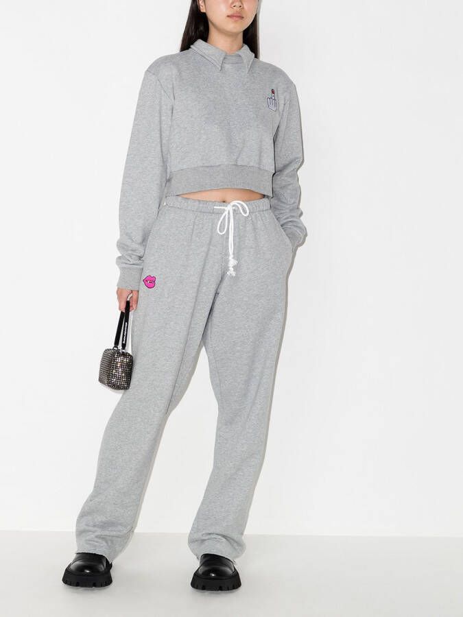 Natasha Zinko Cropped sweater Grijs