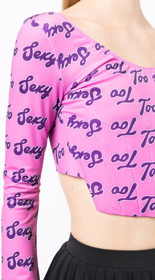 Natasha Zinko Cropped top Roze
