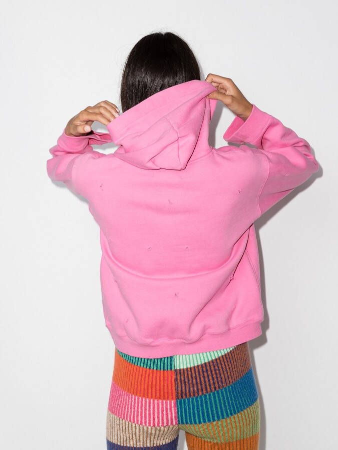 Natasha Zinko Gerafelde hoodie Roze