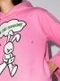 Natasha Zinko Gerafelde hoodie Roze - Thumbnail 4