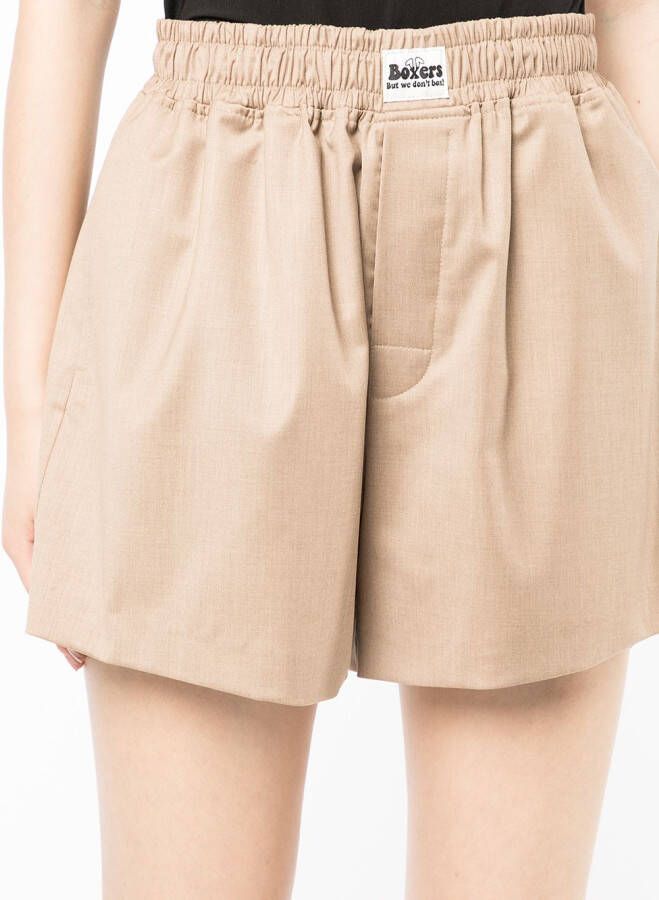 Natasha Zinko High waist boxershorts Beige