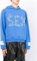 Natasha Zinko Hoodie met grafische print Blauw - Thumbnail 4
