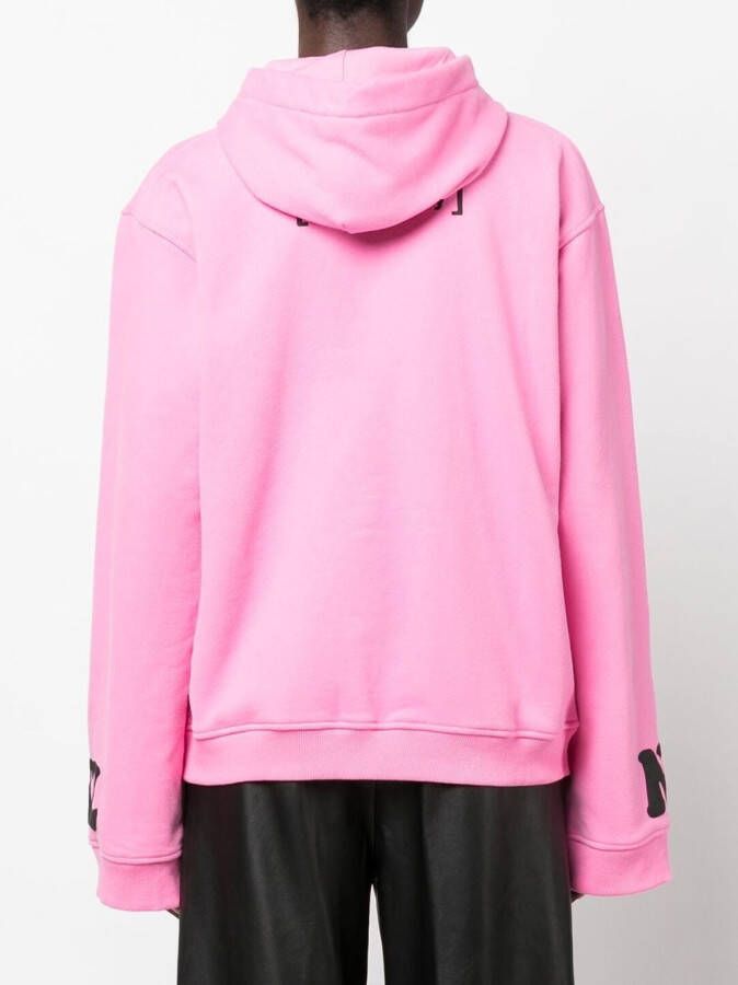 Natasha Zinko Hoodie met tekst Roze