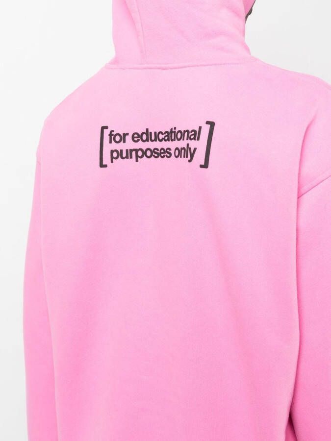 Natasha Zinko Hoodie met tekst Roze