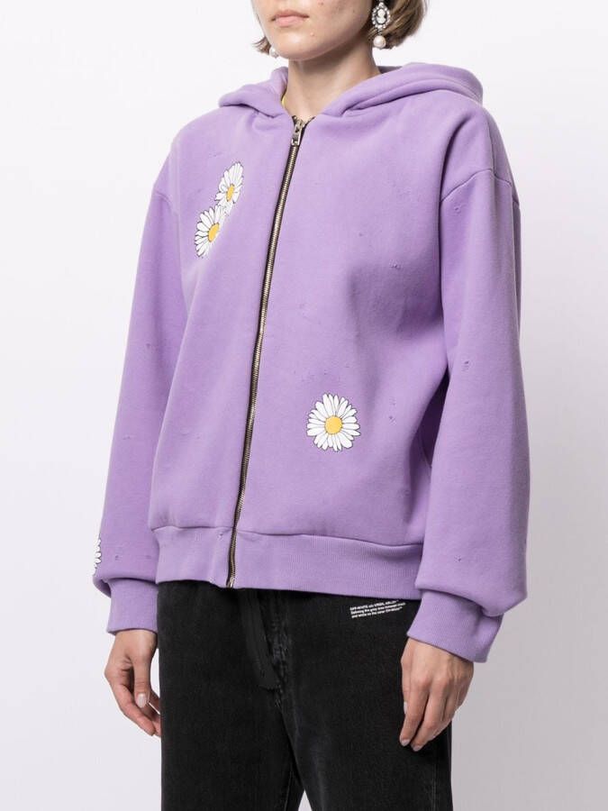 Natasha Zinko Hoodie van stretch katoen Paars