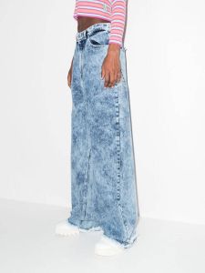 Natasha Zinko Jeans met wijde pijpen Blauw