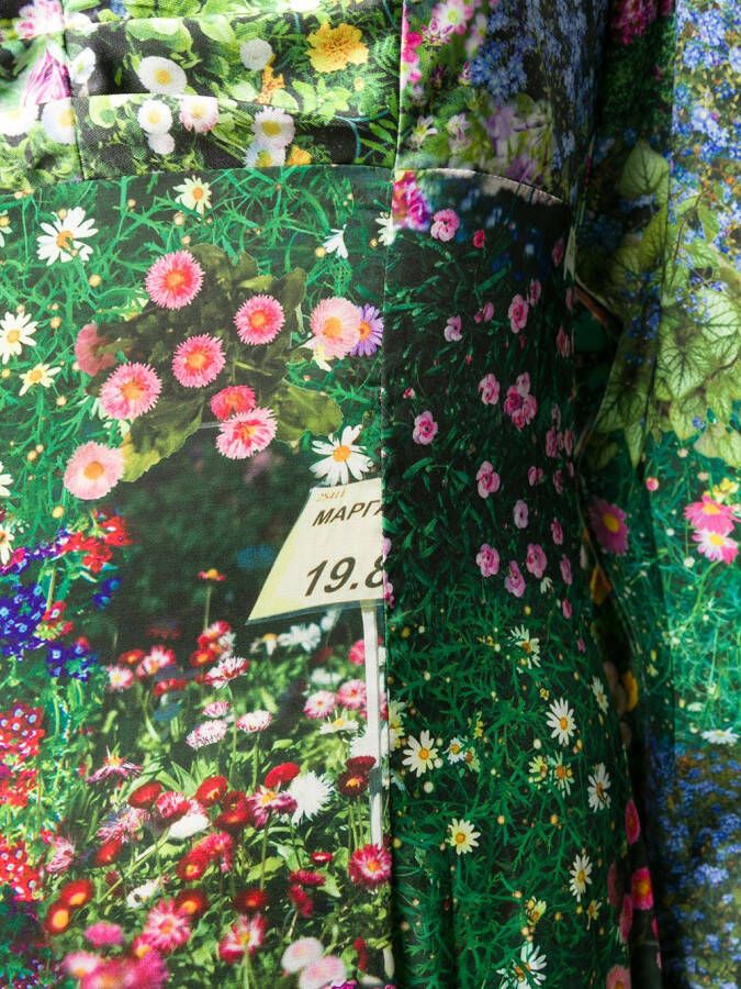 Natasha Zinko Jurk met bloemenprint Groen