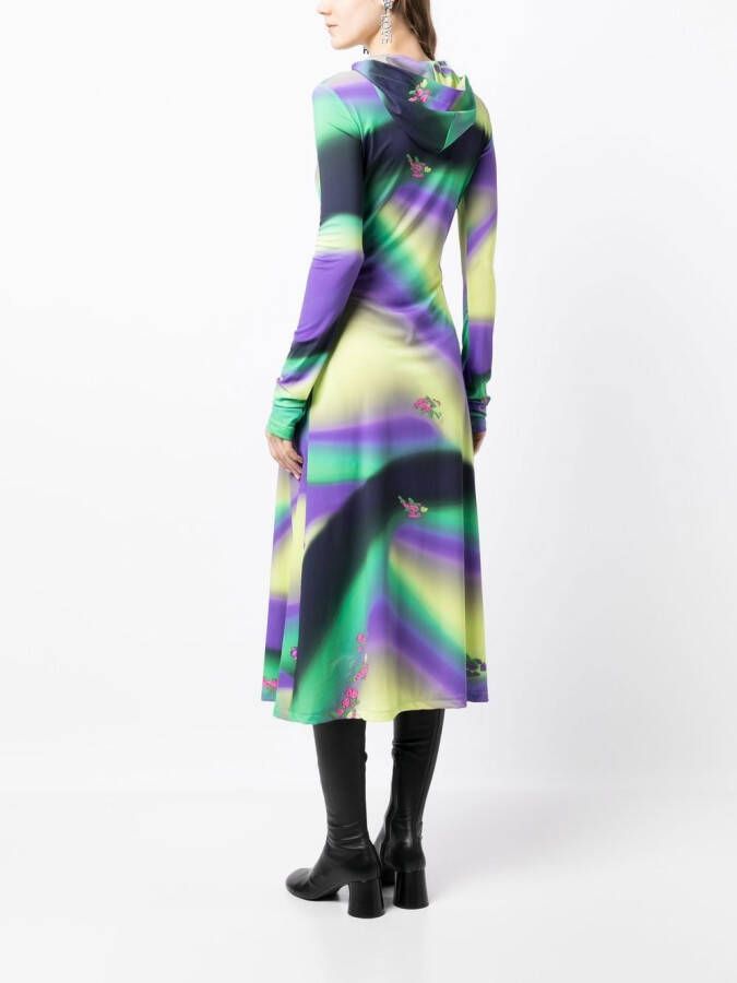 Natasha Zinko Jurk met print Veelkleurig